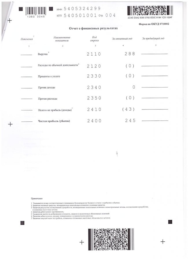 Бухгалтерская (финансовая) отчётность за 2013 год
